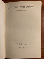 kniha Maldororovy zpěvy, Rudolf Škeřík 1929