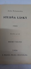 kniha Studňa lásky Kniha prvá, L. Mazáč 1935