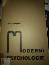 kniha Moderní psychologie, Společenské podniky 1937