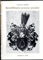 kniha Renobilitační procesy pražské, Klub genealogů a heraldiků 1984