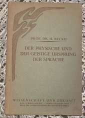 kniha Der physische und der geistige ursprung der sprache, Der Kommende Tag 1921