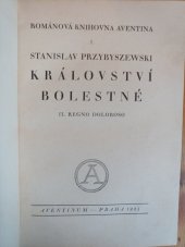 kniha Království bolestné = Il regno doloroso, Aventinum 1923