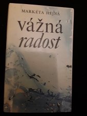 kniha Vážná radost verše z let 1969-1989, Československý spisovatel 1991