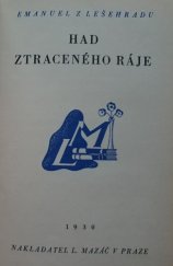 kniha Had ztraceného ráje, L. Mazáč 1930