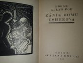 kniha Zánik domu Usherova, Anna Bečková 1927