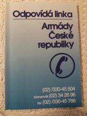 kniha Odpovídá Linka Armády České republiky, Ministerstvo obrany 1993