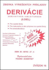 kniha Derivácie II.diel Zbierka vyriešených píkladov, Young Scientist 2008