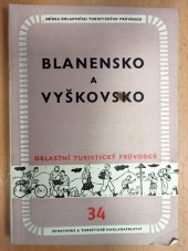 kniha Blanensko a Vyškovsko Moravský kras, Sportovní a turistické nakladatelství 1957
