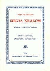 kniha Sirota kráĺom novella z viacerých svetov, Vladimír Rychlík v nakl. R.K. Lukášek 1991