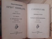 kniha Z různých dob Pořadí 7. historické povídky., F. Topič 1908