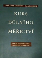 kniha Kurs důlního měřictví vybrané kapitoly pro důlní měřiče v praxi, SNTL 1953