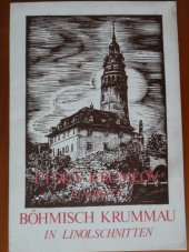 kniha Český Krumlov linoryty = Böhmisch Krummau in Linolschnitten, Roman Zwiefelhofer 1990