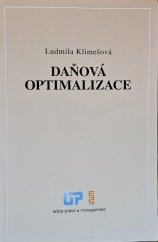 kniha Daňová optimalizace , Ústav práva a právní vědy 2014