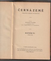 kniha Černá země časopis lidově výchovný, ročník  VI. ( 1929 - 30 ), Kulturní rady pro širší Ostravsko 1930