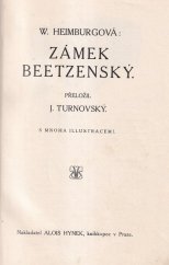 kniha Zámek Beetzenský, Alois Hynek 1915