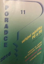 kniha Veřejné rejstříky PO a FO, Poradce 2016