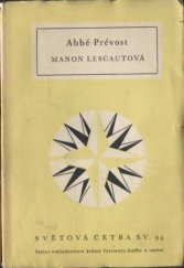 kniha Manon Lescautová, SNKLHU  1954