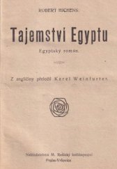 kniha Tajemství Egyptu egyptský román, Rošický 1919