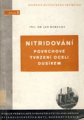 kniha Nitridování, povrchové tvrzení oceli dusíkem, Průmyslové vydavatelství 1951