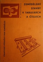kniha Zemědělské stavby v tabulkách a číslech, SZN 1962