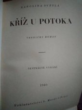 kniha Kříž u potoka [román], L. Mazáč 1940