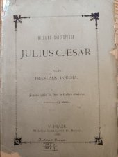kniha Williama Shakespeara Julius Caesar, František Řivnáč 1880
