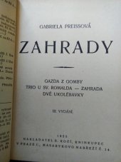 kniha Zahrady, B. Kočí 1925