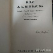 kniha Dílo J.A. Rimbauda, Jan Fromek 1930