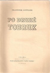 kniha Po druhé Tobruk, Naše vojsko 1946