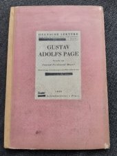 kniha Gustav Adolfs Page novelle, Státní nakladatelství 1930