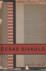kniha České divadlo, 1918-1928, Masarykův lidovýchovný ústav 1928
