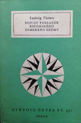 kniha Dopisy poslance bavorského zemského sněmu, Odeon 1966