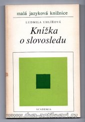 kniha Knížka o slovosledu, Academia 1987
