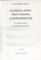 kniha Ochrana zdiva proti plísním a jiným škůdcům Se zvláštním zřetelem k průmyslu potravinářskému, Orbis 1946
