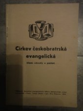 kniha Českobratrská církev evangelická Učení, zásady a poslání, Synodní evangelisační odbor českobratrské církve evangelické 1946