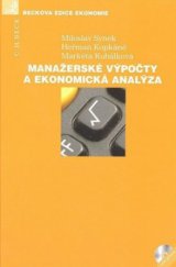 kniha Manažerské výpočty a ekonomická analýza, C. H. Beck 2009