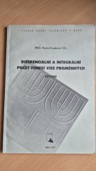kniha Diferenciální a integrální počet funkcí více proměnných Cvičení, VUTIUM 1999