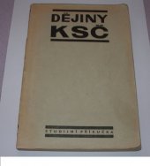 kniha Dějiny KSČ studijní příručka, Nakladatelství politické literatury 1966