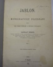 kniha Jabloň, Nákladem Společnosti pro fysiokracii v Čechách 1882