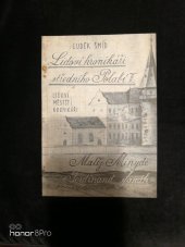 kniha Lidoví kronikáři středního Polabí. II, - Lidoví městští kronikáři Matěj Minyde a Ferdinand Janák, Oblastní muzeumv Poděbradech 1968