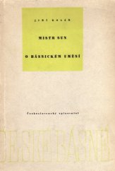 kniha Mistr Sun o básnickém umění, Československý spisovatel 1957