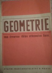 kniha Geometrie pro 4. třídu středních škol, Státní nakladatelství 1949