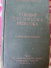 kniha Strojně technická příručka, Ústřední jednota dílovedoucích a úředníků kovoprůmyslu 1930