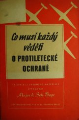 kniha Co musí každý věděti o protiletecké ochraně, Orbis 1943