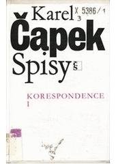 kniha Korespondence I, Český spisovatel 1993