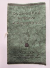 kniha Olomoucká výstava v roce 1930, Zemská národohospodářská výstava 1928
