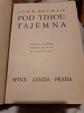 kniha Pod tíhou tajemna, Sfinx, Bohumil Janda 1928