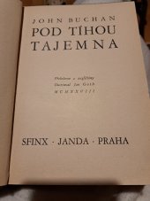 kniha Pod tíhou tajemna, Sfinx, Bohumil Janda 1928