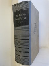 kniha Der Volks-Brockhaus Německojazyčná encyklopedie, příruční slovník, Nakladatelství F.A.Brockhaus 1943