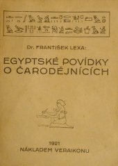 kniha Egyptské povídky o čarodějnicích, Veraikon 1921